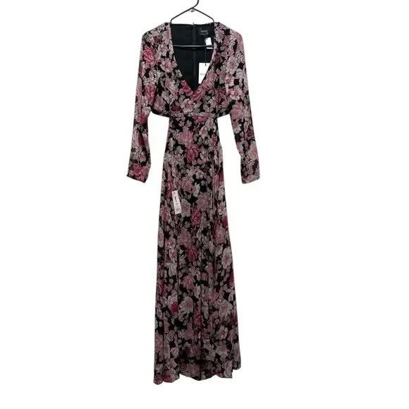 Bardot Garden Floral Maxi Dress Womens Small Pink Fairy Coquette Cutout Flare - Picture 4 of 16